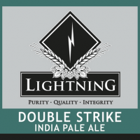 Lightning double strike ipa label