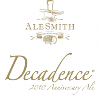 Alesmith Barrel-aged 2010 decadence label