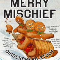 samuel adams merry mischief gingerbread stout label