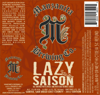 Manzanita Lazy Saison