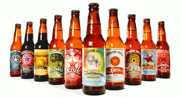 Starr Hill Brewery bottles shot crop