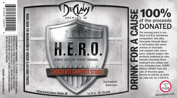 duclaw hero 12 chocolate chipotle stout
