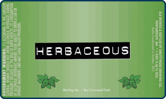 Smuttynose Herbaceous Cranberry Tea Ale