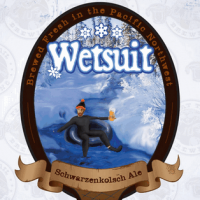 Flat Tail Wetsuit label