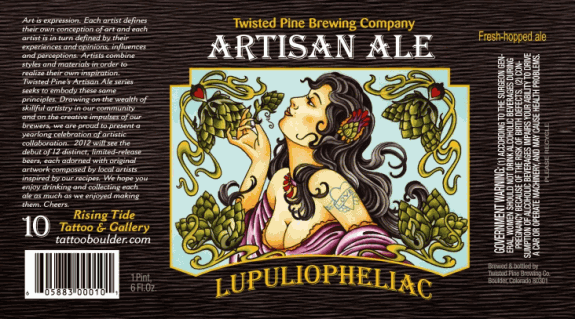 twisted pine lupuliopheliac label