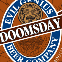 Evil Genius Doomsday Dunkleweizen label