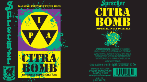 Sprecher Citra Bomb Imperial IPA