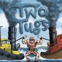 Two Tugs label Half Acre and Perennial