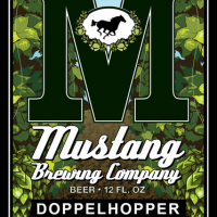 Mustang DoppelHopper Bottle Label