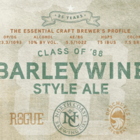 Class of '88 Barleywine beer label Deschutes Rogue North Coast