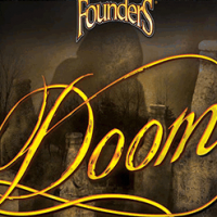 Founders Doom Bourbon Barrel Aged Imperial IPA Label