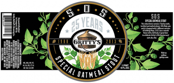 Gritty’s S.O.S. Special Oatmeal Stout