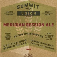 Summit Meridian Session Ale