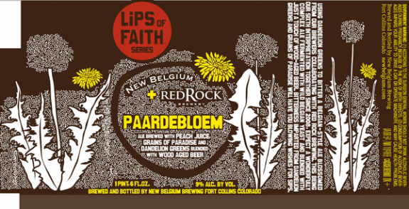 new belgium paardebloem label