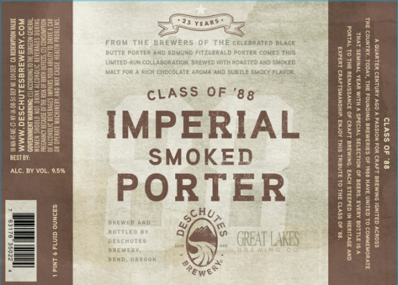 Deschutes Class of 88’ Imperial Smoked Porter