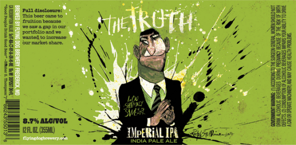 Flying Dog The Truth Imperial IPA label