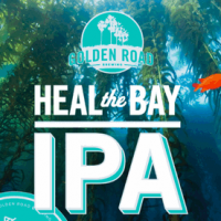 Golden Road Heal the Bay IPA label