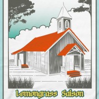 maui lemongrass saison beer can label