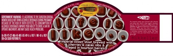 Cigar City life is like… Bourbon Barrel Aged Imperial Sweet Stout