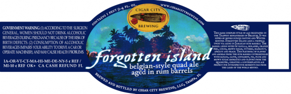 Cigar City Forgotten Island Rum Barrel-Aged Belgian Quadrupel