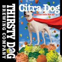 Thirsty Dog Citra Dog American IPA label