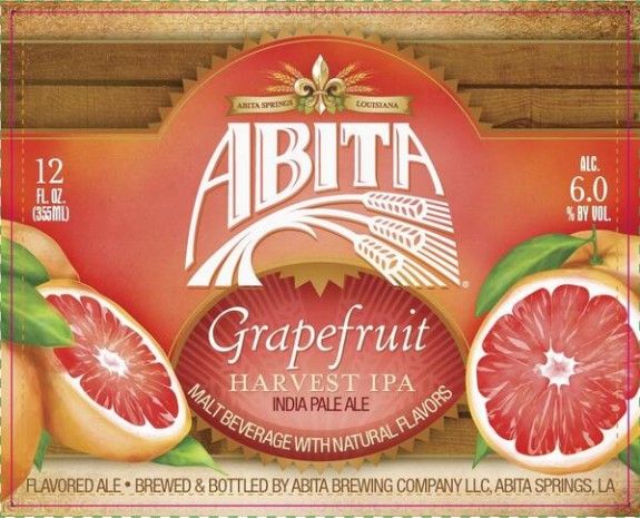 Abita Grapefruit Harvest IPA label