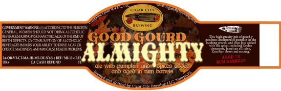 Cigar City Good Gourd Almighty Rum Barrel Aged Pumpkin Ale