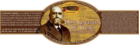 Cigar City Don Gavino's Big Guava Chardonnay Wine Barrel Aged Double Guava Ale
