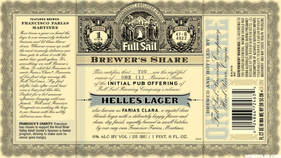 farias clara helles lager label