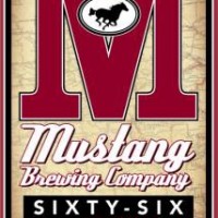 mustang sixty-six american amber lager label