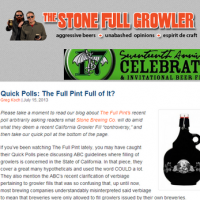 stone full pint growler
