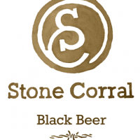 Stone Corral Black Beer label