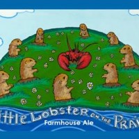 Little Lobster on the Prairie Farmhouse Ale label