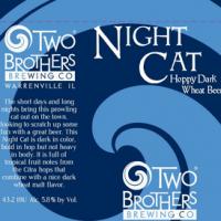 Two Brothers Night Cat Hoppy Dark Wheat Beer