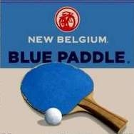 New Belgium Blue Paddle label square