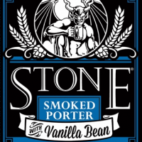 Stone Smoked Porter with Vanilla Bean label BeerPulse