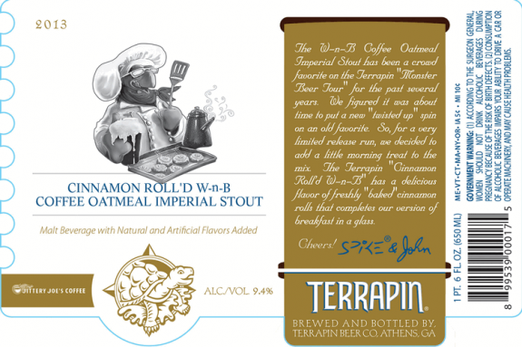 Terrapin Cinnamon Roll'd W-n-B Coffee Oatmeal Imperial Stout