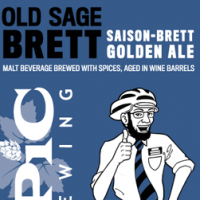 Epic Old Sage Brett Wine Barrel Aged Saison-Brett Golden Ale