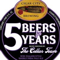 Cigar City 5 Beers for 5 Years New Zealand Style Double IPA