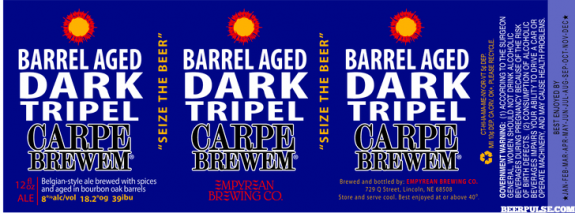 Carpe Brewem Barrel Aged Dark Tripel
