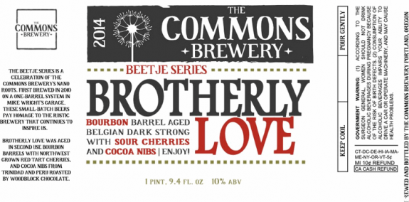 Commons Brotherly Love label