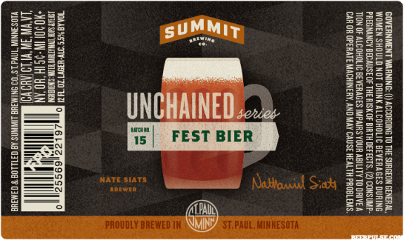 Summit Fest Bier label
