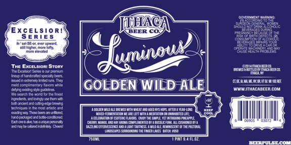 Ithaca Luminous Golden Wild Ale
