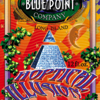 Blue Point Hoptical Illusion IPA label