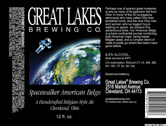 Great Lakes Spacewalker American Belgo Ale