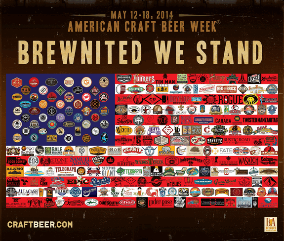 american craft beer week flag