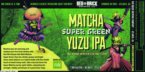 Red Brick Matcha Super Green Yuzu IPA