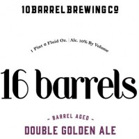 10 Barrel 16 Barrels Pinot Noir Barrel Aged Double Golden Ale