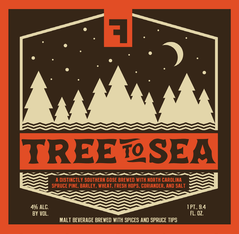 Fullsteam Tree to Sea Gose label