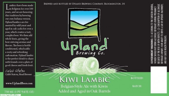 Upland Kiwi Lambic label